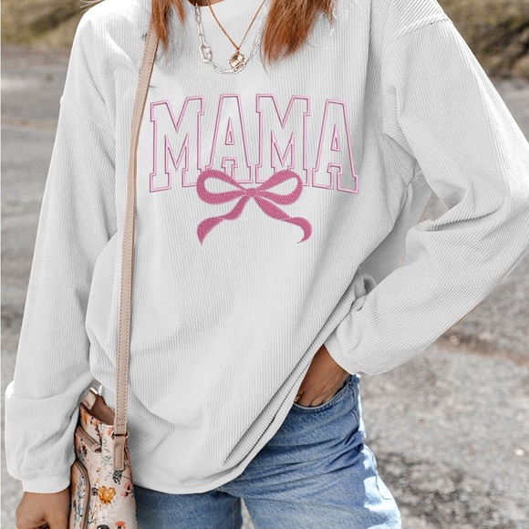 Sweaters - White 'Mama' Sweatshirt